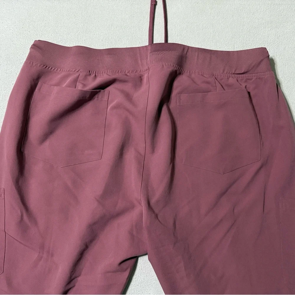 Mandala Women's Petite‎ 2XL Scrub Jogger Pants Pink